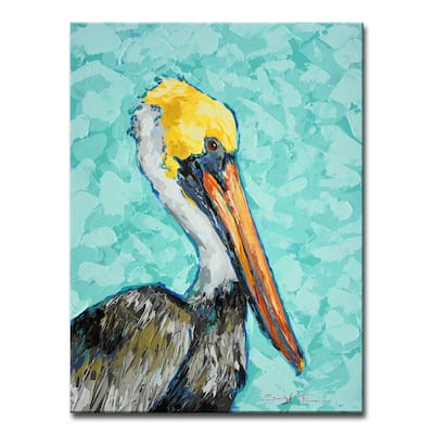 Porch & Den Pelican' Wrapped Canvas Wildlife Art