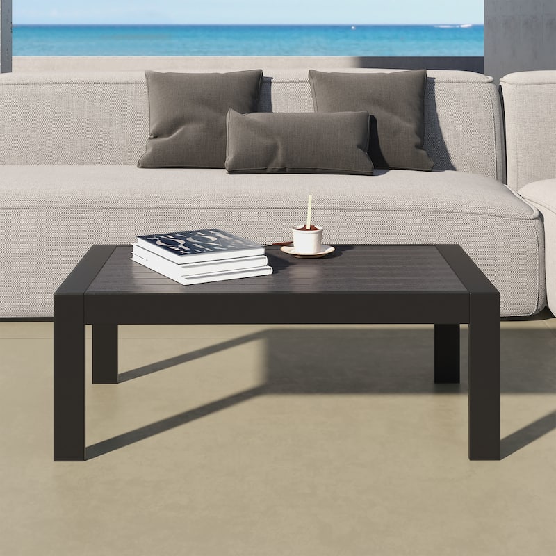 Royalcraft Aluminum Outdoor Coffee Table - Black