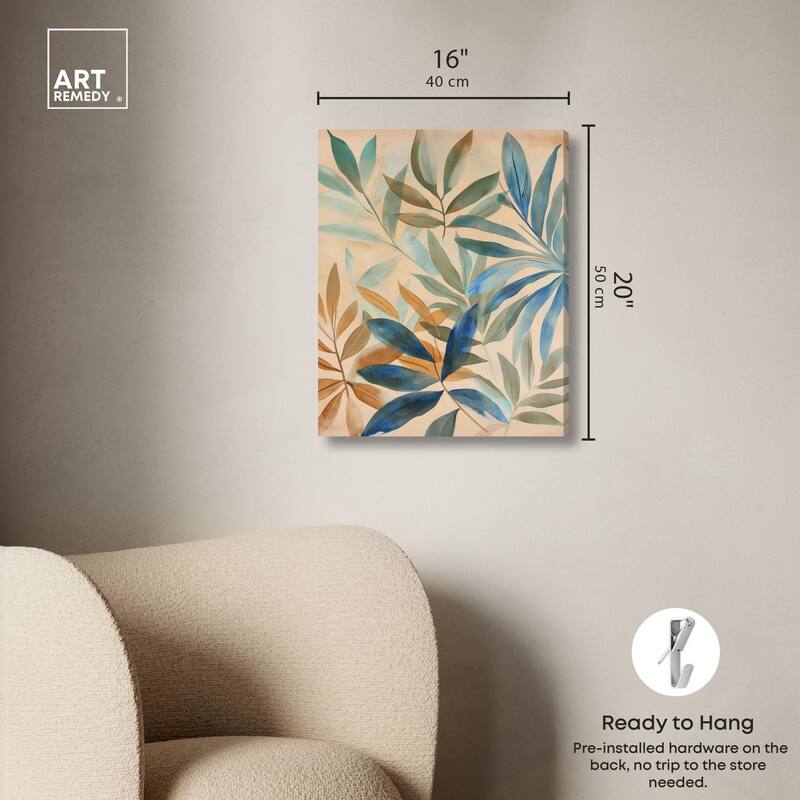 Leaf Labyrinth I Canvas by Art Remedy, Gallery Wrapped