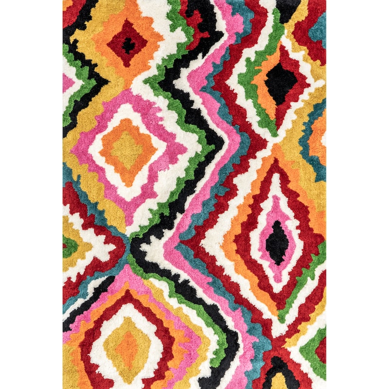Nuloom Handmade Carnival Abbey Shaggy Area Rug