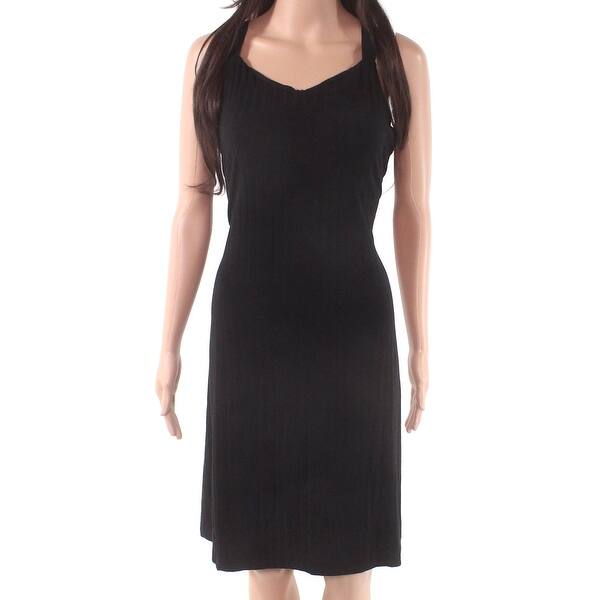 Shop Armani Exchange Women S Dress Black Size Large L A Line Cross