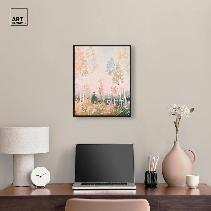 Birch Trees Canvas by Art Remedy