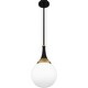 preview thumbnail 3 of 3, Arlo 1-Light Matte Black Pendant Light
