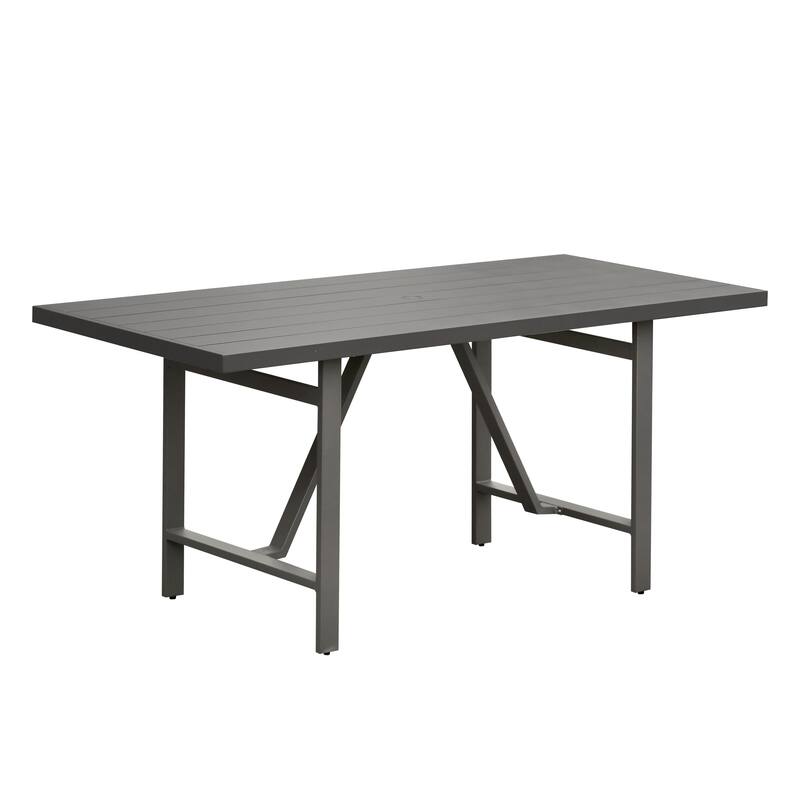 Navarro Outdoor Aluminum Counter Table, Mocha
