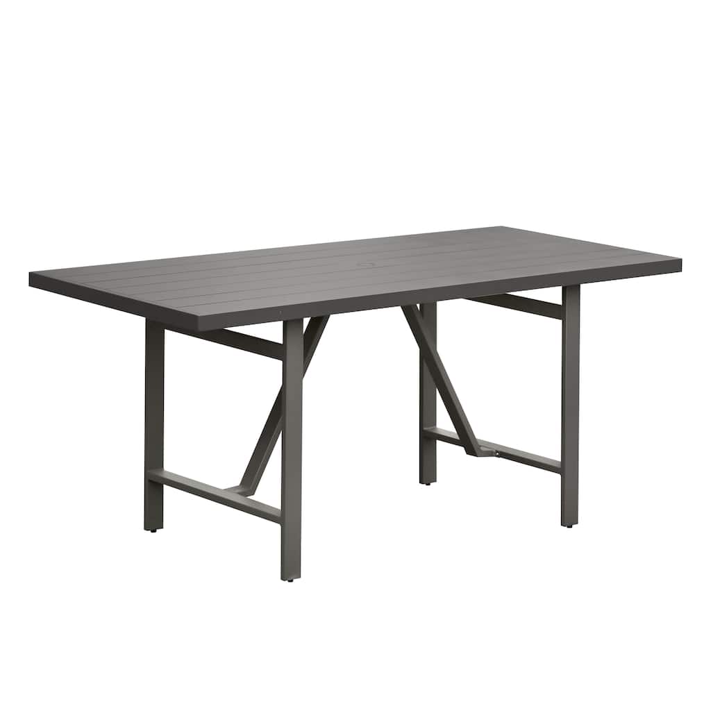 Navarro Outdoor Aluminum Counter Table, Mocha
