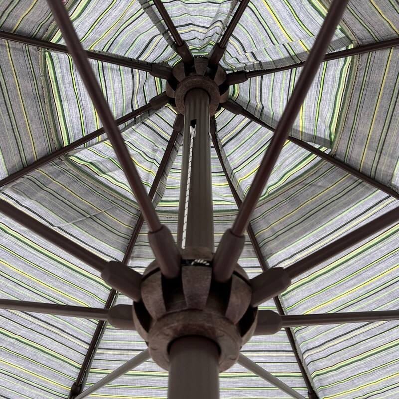 Tropishade 9' Market Umbrella with Sunbrella 14017-01 Refine Cactus
