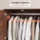 preview thumbnail 11 of 14, 72in Armoire Wardrobe Closet with 4 Doors and Hanging Rod, Freestanding Tall Storage Cabinet with Adjustable Shelves