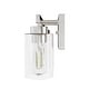 preview thumbnail 3 of 36, Hunter Hartland Bathroom Vanity Wall Light, Damp Rated - Transitional, Rustic, Contemporary - Clear Seeded Glass