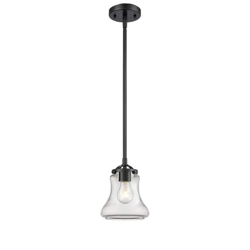 Innovations Lighting Bellmont 6" Wide Mini Pendant - Oil Rubbed Bronze / Clear