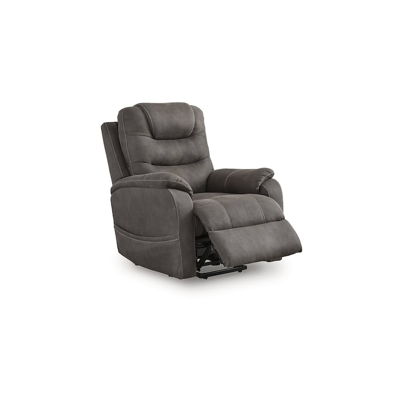 Signature Design by Ashley Snowfield Dark Gray Power Lift Recliner