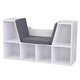 preview thumbnail 3 of 5, KidKraft White Bookcase with Reading Nook - N/A