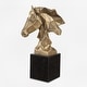 preview thumbnail 1 of 3, Uttermost Chiseled Horse Bust Sculpture