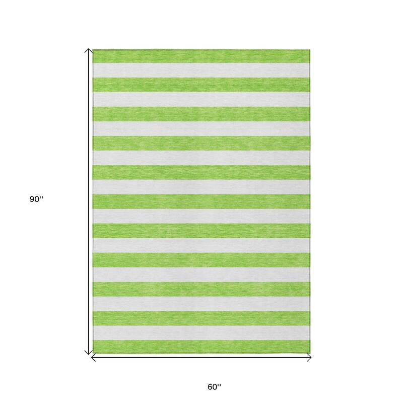 Almimo Stripe Weather Resistant Classic Meets Modern Outdoor Rug