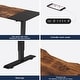 preview thumbnail 8 of 8, Electric Standing Desk Height Adjustable Desk for Home Table Gaming Desk Modern Luxiury Table 55" Lift-up Desk