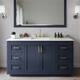 Option Dark Blue / Giotto Quartz Top / Brushed Gold