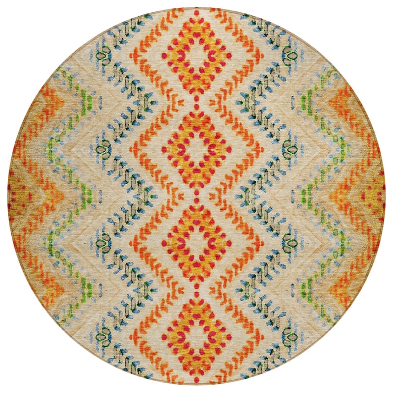 HomeRoots Geometric Transitional Rectangle Outdoor Rug