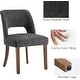preview thumbnail 31 of 144, Wooden Dining Chairs Set of 2/4/6,Modern Fabric Upholstered Dining Room Chair Kitchen Chairs
