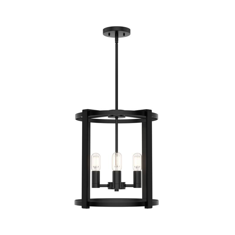 Hunter Astwood 16" 4-Light Round Chandelier, Dining Room Table, Kitchen Island, Cage, Transitional, Art-Deco