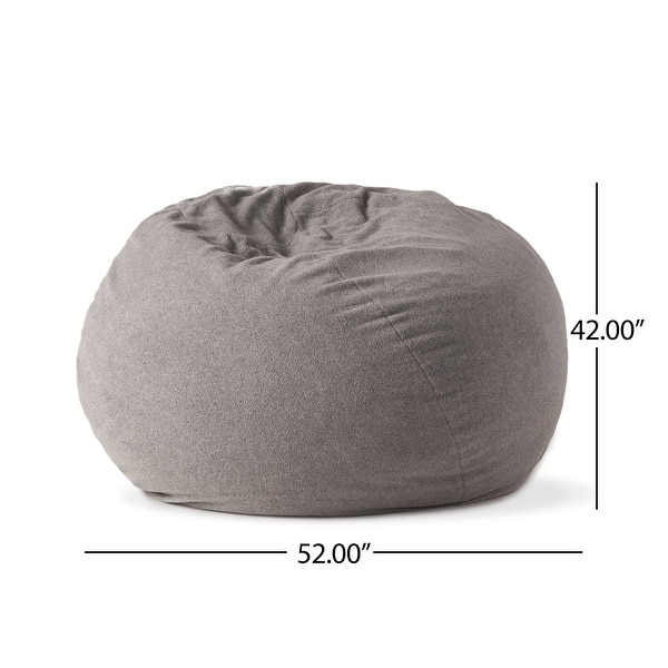 Newalla Modern Shearling 5foot Bean Bag by Christopher Knight Home