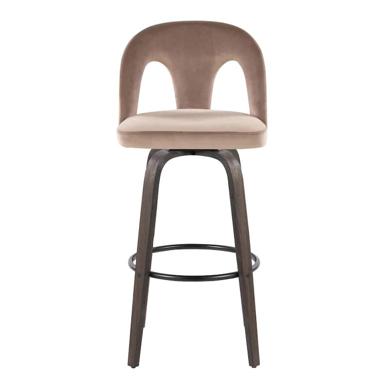 Ava Upholstered 30" Fixed-Height Counter Stool - Set of 2