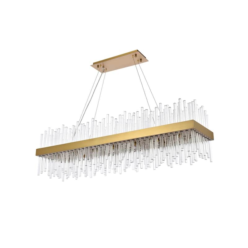 Indigo Home 48 inch rectangle crystal pendant