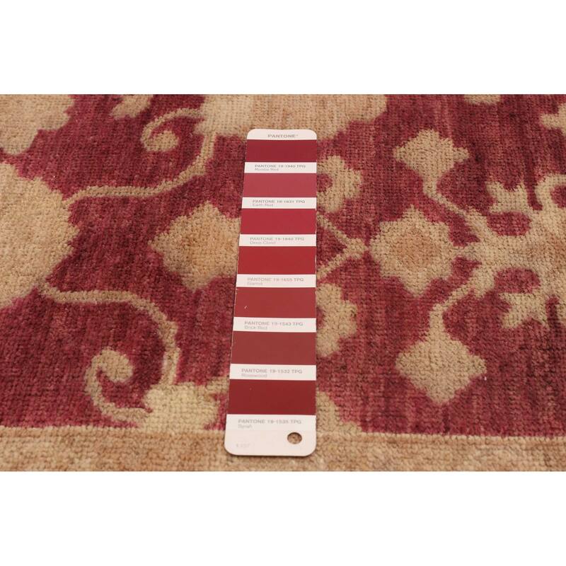 ECARPETGALLERY Hand-knotted Chobi Finest Burgundy Wool Rug - 9'1 x 11'6