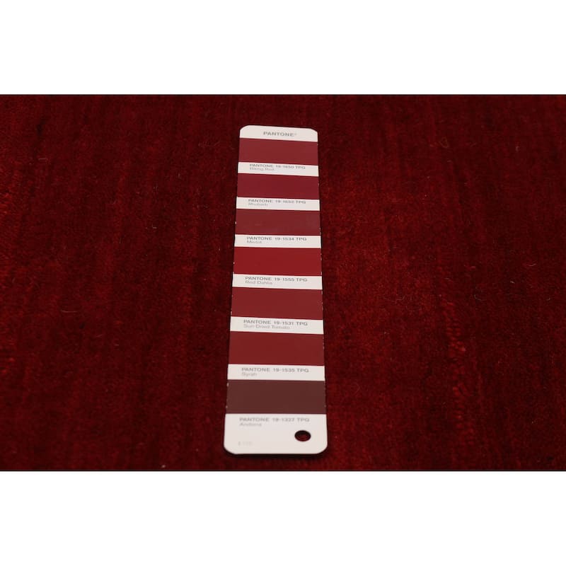 Kashkuli Gabbeh Red Rug 5'7" x 7'9" - 5'7 x 7'9