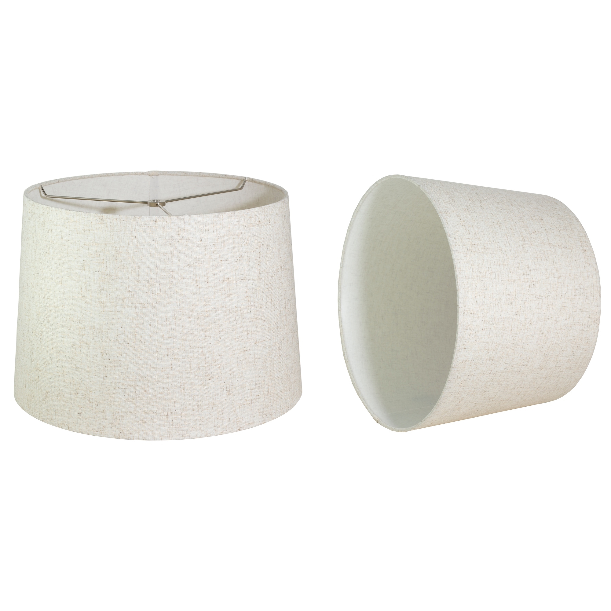 French Drum Lamp Shade Textured Linen 14
