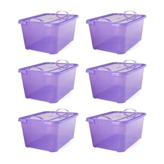 Life Story 14 Qt. Clear Stackable Organization Storage Box