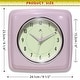 preview thumbnail 39 of 146, Infinity Instruments Retro 9.25-inch Square Wall Clock - 9.25 x 1.875 x 9.5