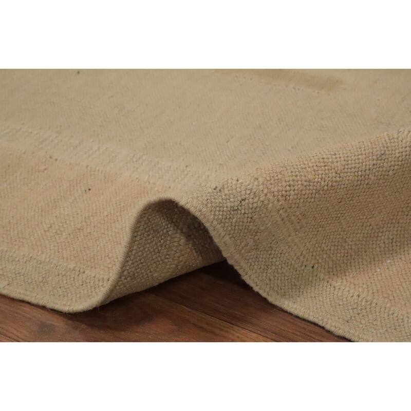 Hand Woven Oriental 100% Wool Carpet Southwestern Tribal Brown Kilim Area Rug - 5' 9'' X 3' 11''