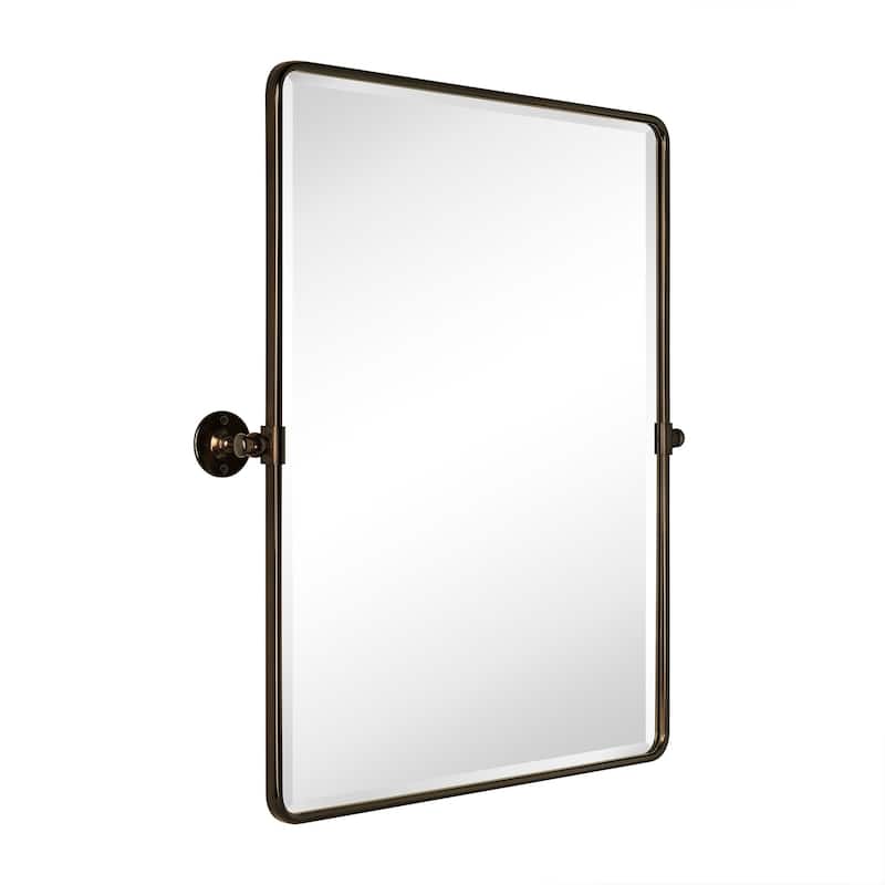 TEHOME Woodvale Rectangle Vertical Metal Wall Mirrors