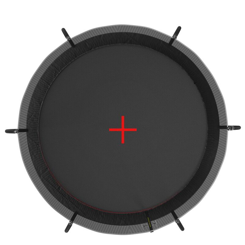 14FT Trampoline with Safety Enclosure 6 Leg Design Black Outdoor Garden