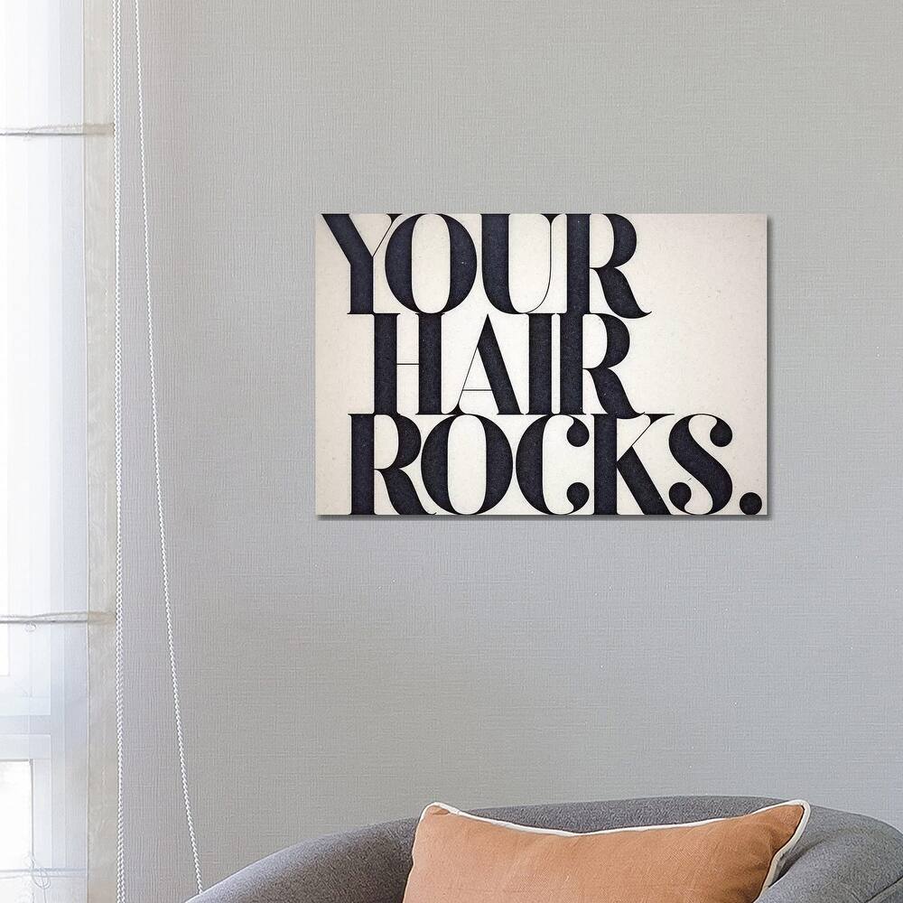 iCanvas "Your Hair Rocks" by 33 Broken Bones Canvas Print