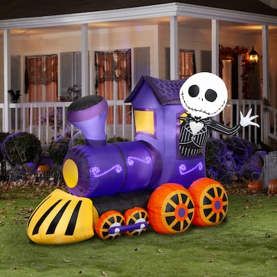 Lightshow Airblown-Jack Skellington in Purple Train Scene-Disney