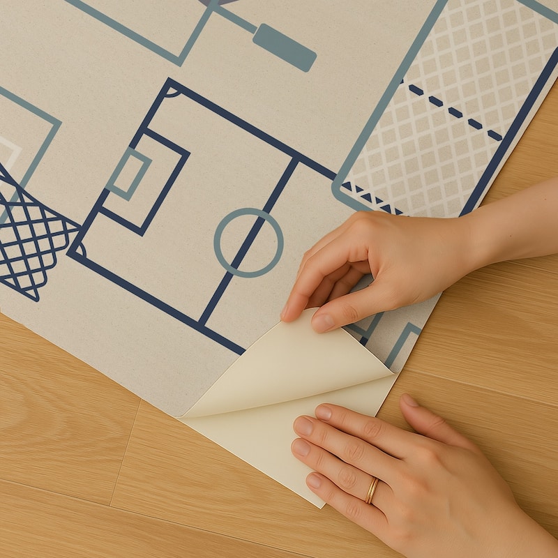 Veer Decor Sports Play Zone Peel and Stick Wallpaper