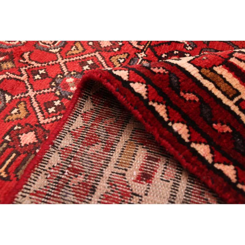 ECARPETGALLERY Hand-knotted Andelz Red Wool Rug - 3'8 x 10'9