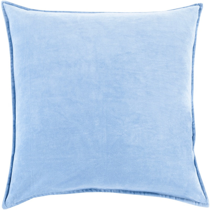 Artistic Weavers Harrell Solid Velvet 22-inch Throw Pillow - Polyester - Light Blue