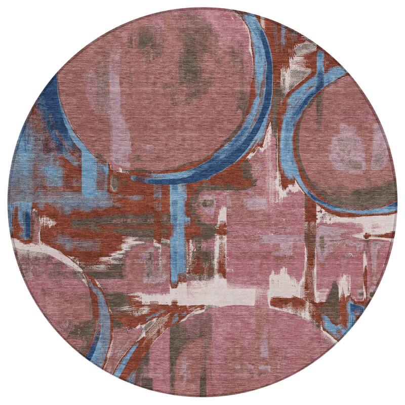 Machine Washable Indoor/ Outdoor Modern Erie Chantille Rug