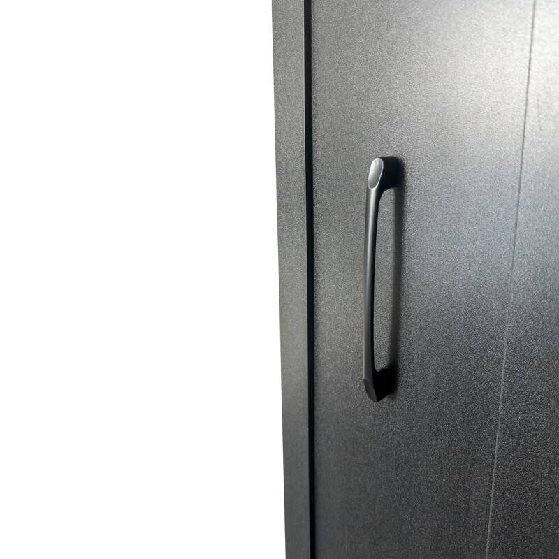 Large Slim Storage Cart, Kitchen Rolling Cart, Narrow Storage Cabinet with Handle & Wheels, Wood Spice Rack Next to Fridge