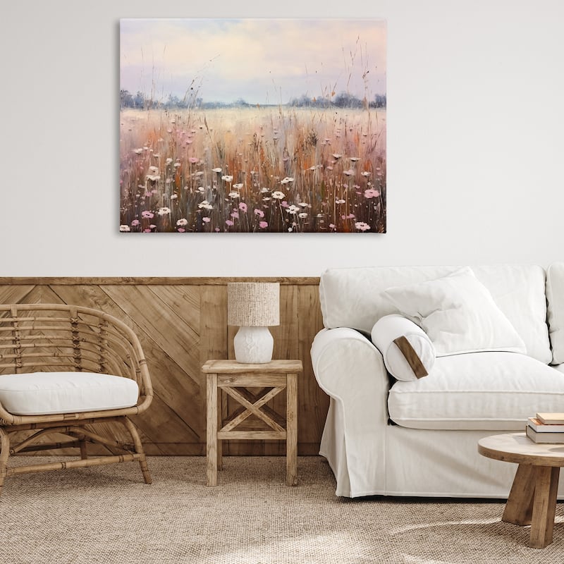 Stupell Neutral Tone Wildflower Field Canvas Wall Art Design By Arlington Prints