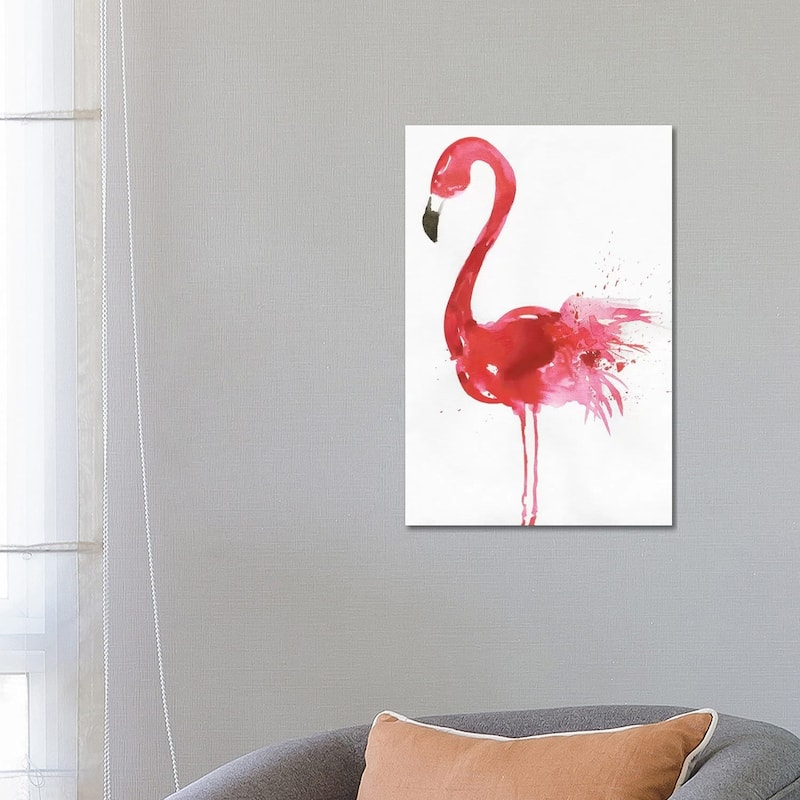 iCanvas "Flamingo Portrait I" by Aimee Wilson Canvas Print - 26x18x1.5