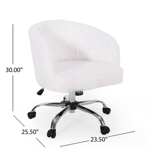 dimension image slide 1 of 2, Syosset Modern Glam Swivel Office Chair by Christopher Knight Home