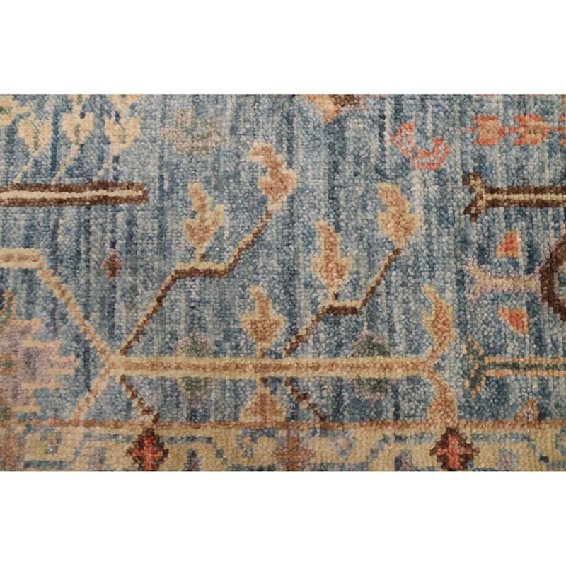 ECARPETGALLERY Hand-knotted Jules Serapi Dark Blue Wool Rug - 7'10 x 9'11