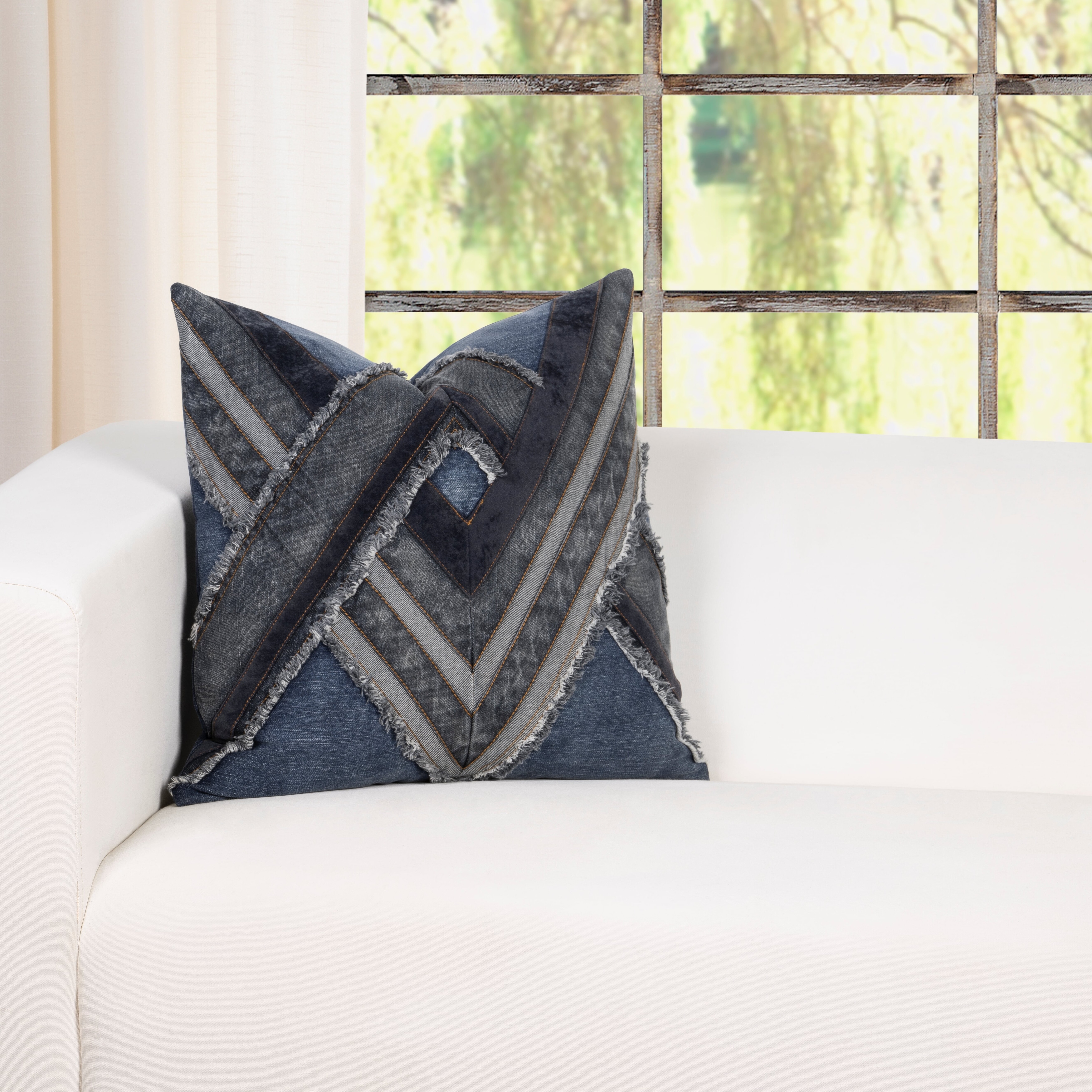 Denim couch pillows new arrivals