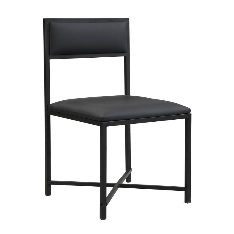 Modern 5-Piece Extendable Dining Table Set, 63" Kitchen Foldable Wooden Table with Lower Storage Shelf and 4 PU Leather Chairs