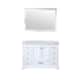 Dukes 48 in. W x 22 in. D Dark Grey Single Bath Vanity, Carrara Marble Top, and 46 in. Mirror - White - Single Vanities