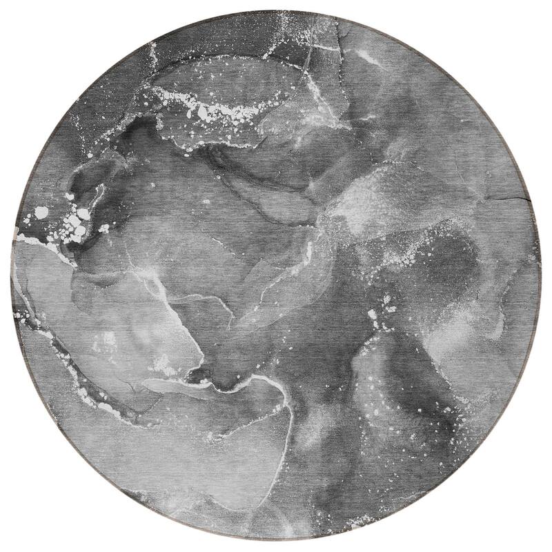 Alrim Modern Art-Inspired Weather Resistant Classic Meets Modern Outdoor Rug