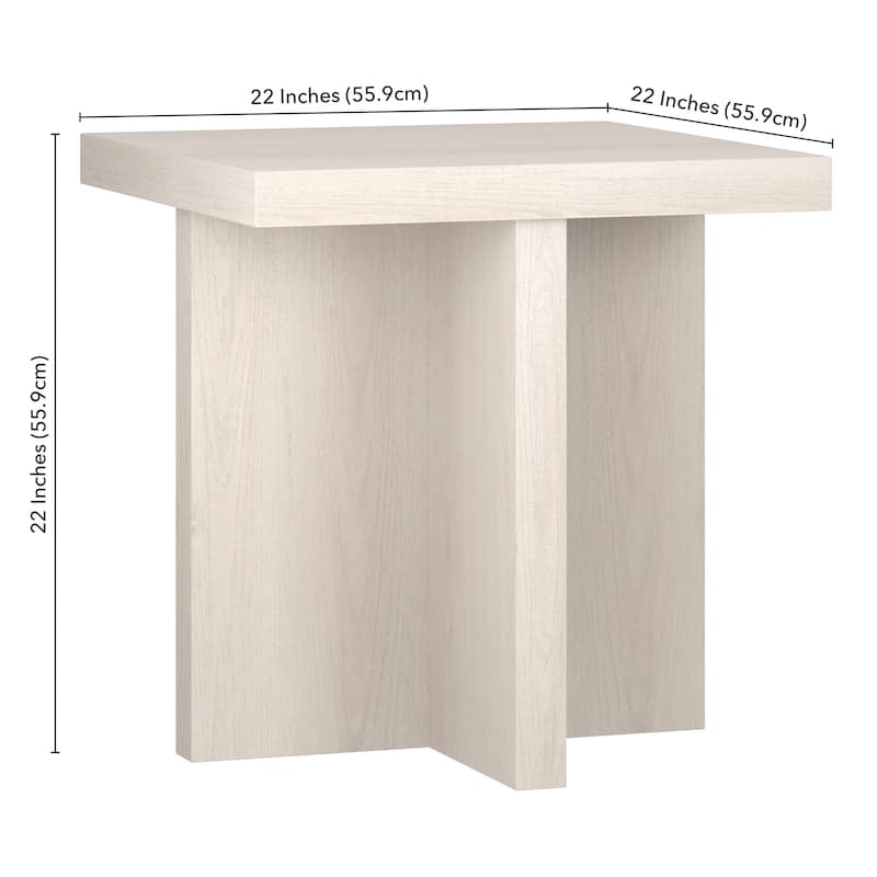 Elna 22" Wide Square Side Table - 22" Wide