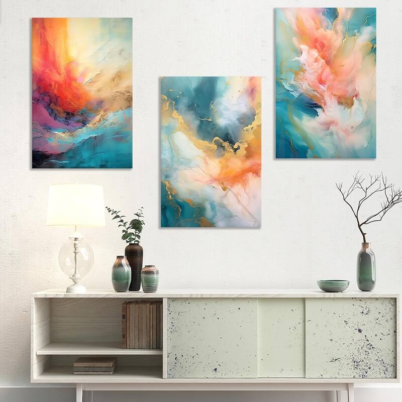 Abstract Canvas Wall Art Colorful Picture Painting